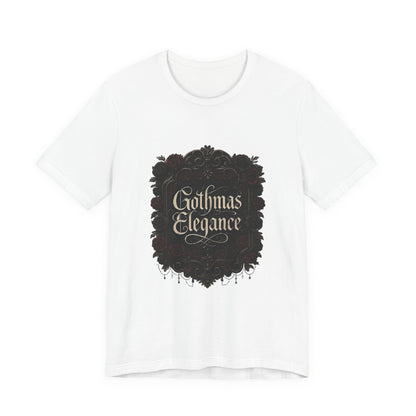 Gothmas Elegance T-Shirt — Gothic Christmas Holiday Tee Printify
