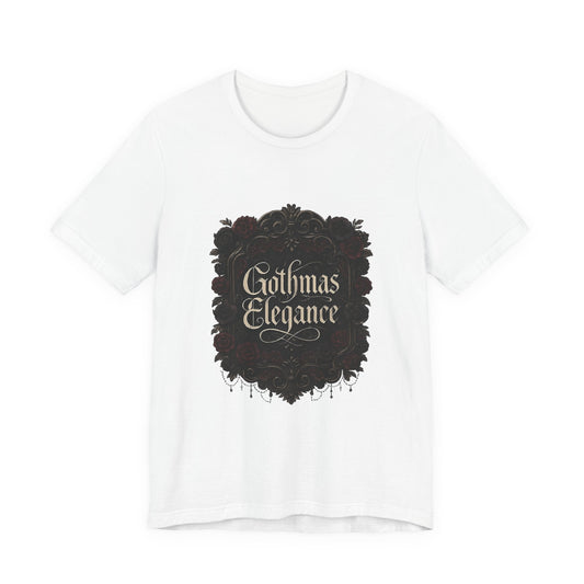 Gothmas Elegance T-Shirt — Gothic Christmas Holiday Tee Printify