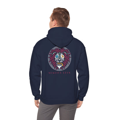 Lion Tech Skull Hoodie — Nemeios Leon Graphic Pullover Printify