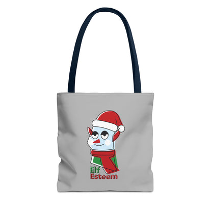 Elf Esteem Christmas Tote Bag – Cute Santa Elf Holiday Tote Printify