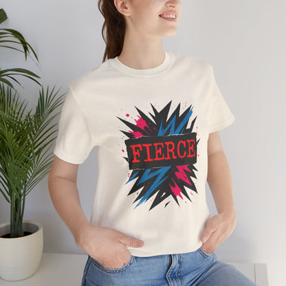 Fierce Graphic Tee — Bold Lightning Burst Design T-Shirt Printify