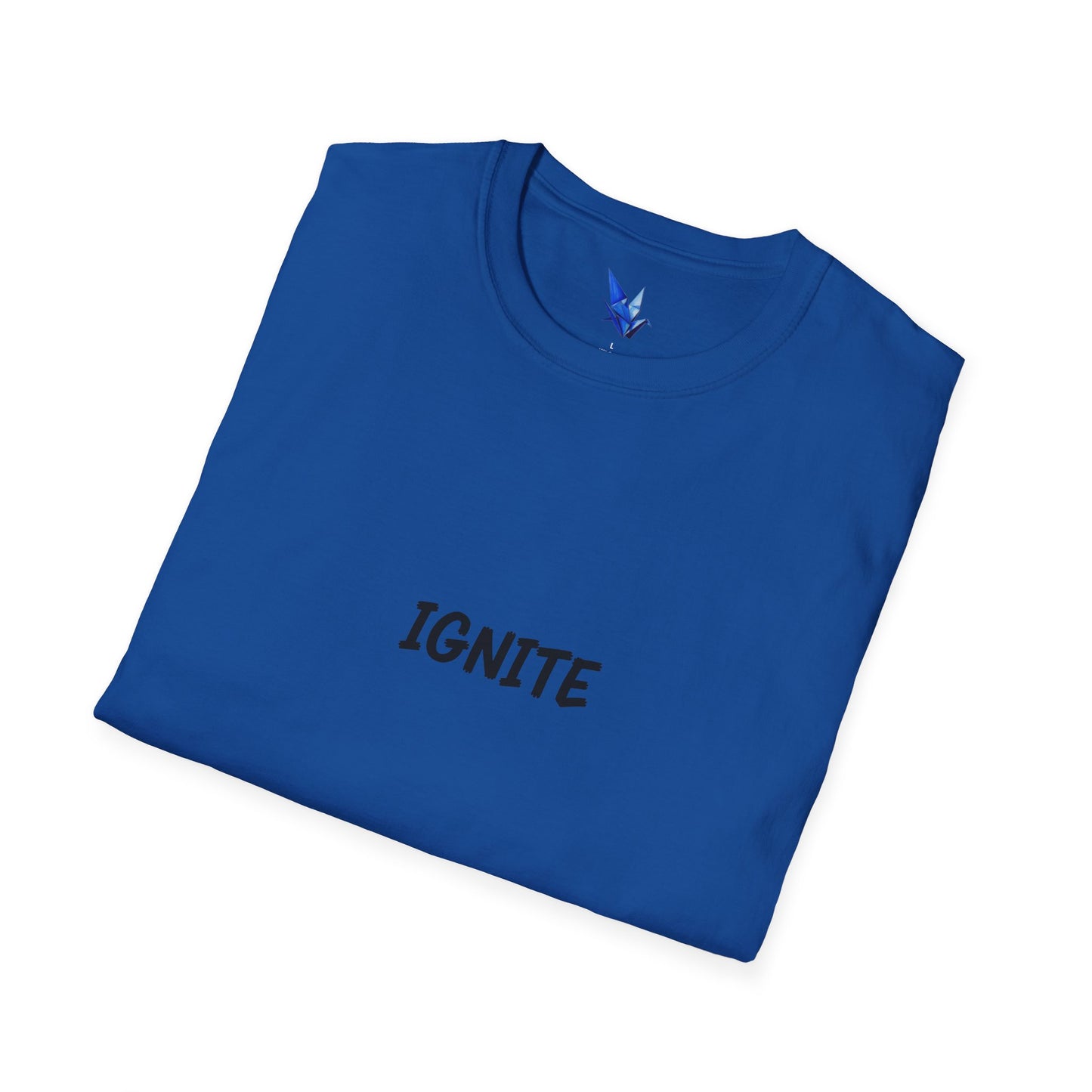 Ignite Skull T-Shirt — 'Ignite' Text & Flaming Skull 'LIT' Graphic Printify