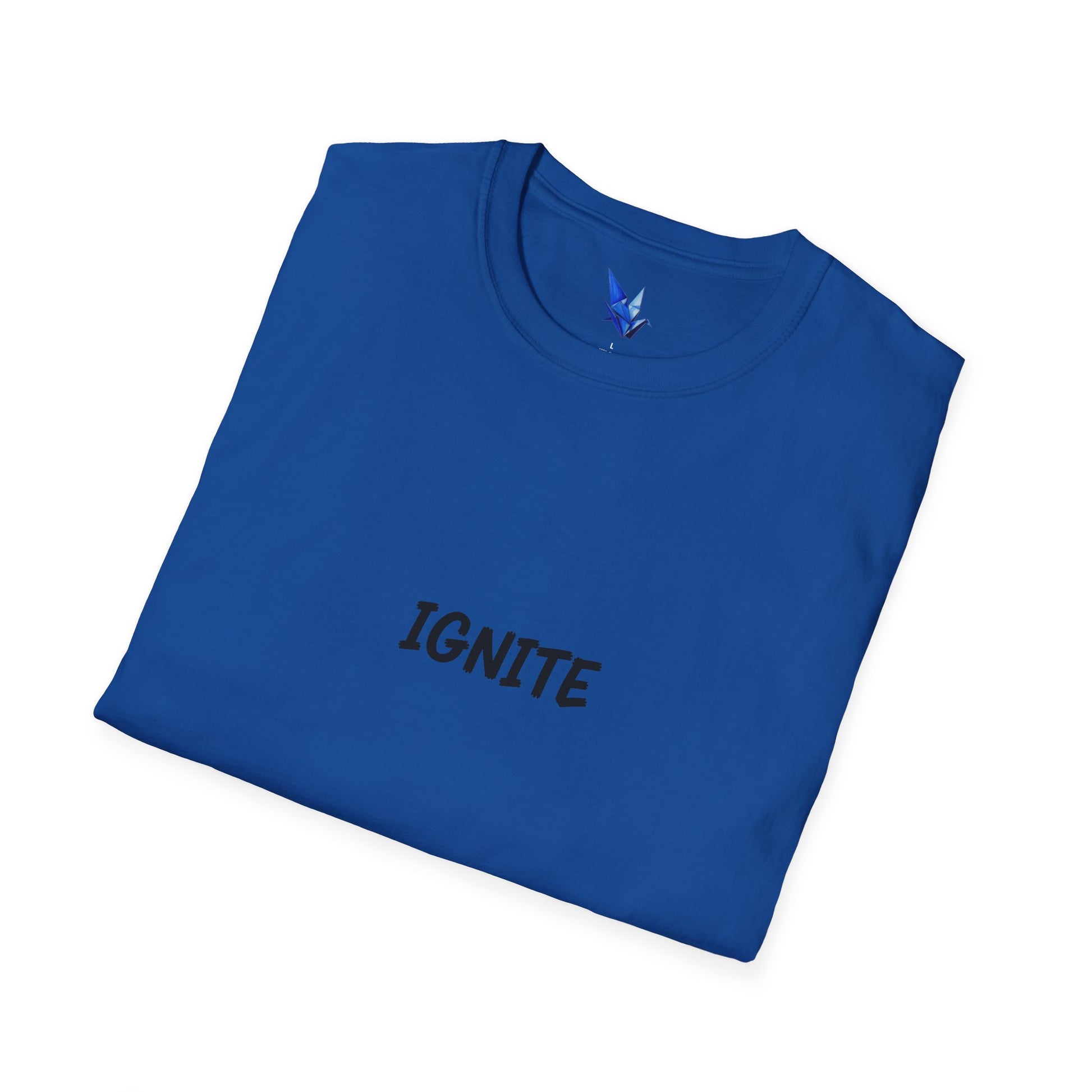 Ignite Skull T-Shirt — 'Ignite' Text & Flaming Skull 'LIT' Graphic Printify