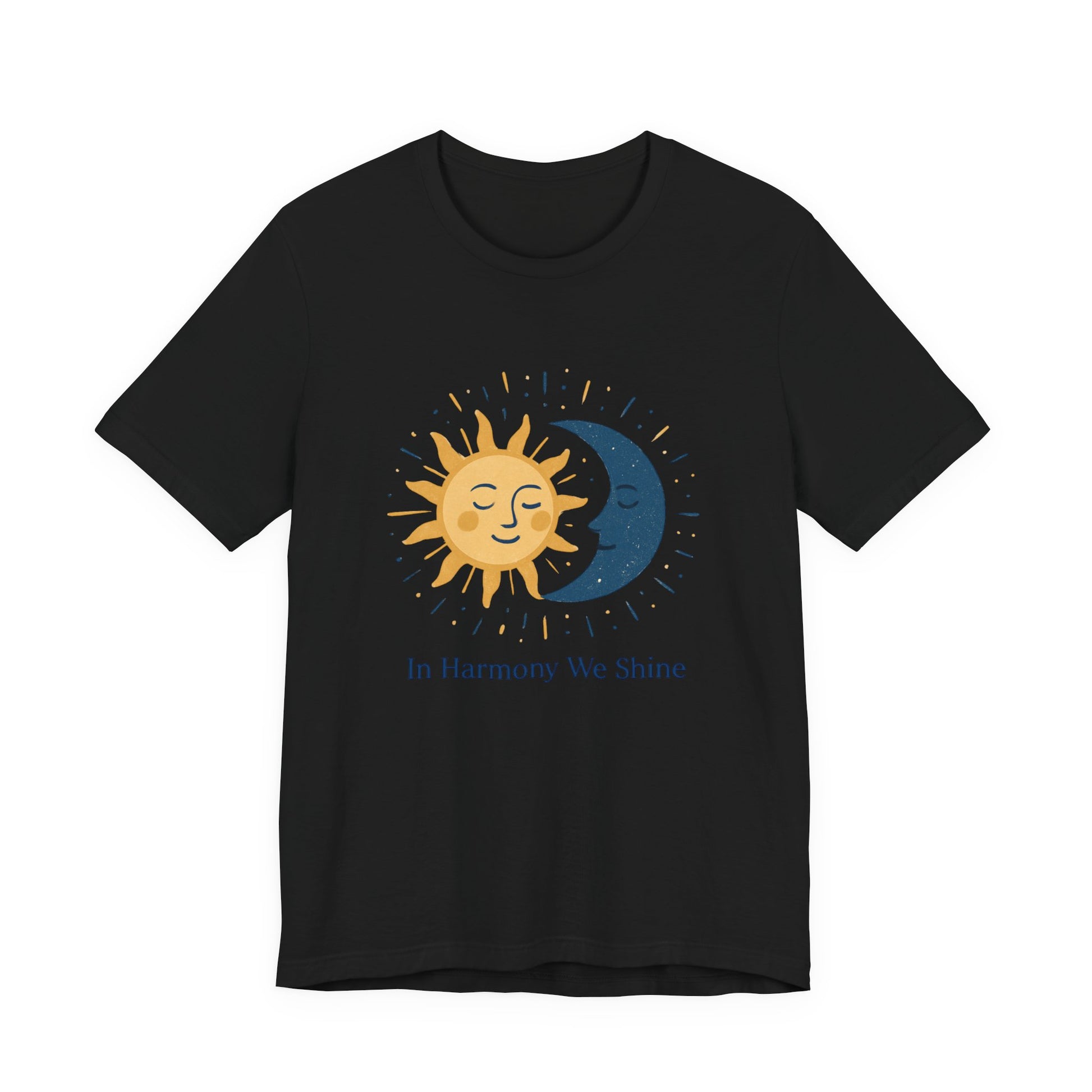 Sun & Moon Harmony Tee — "In Harmony We Shine" Graphic T-Shirt Printify