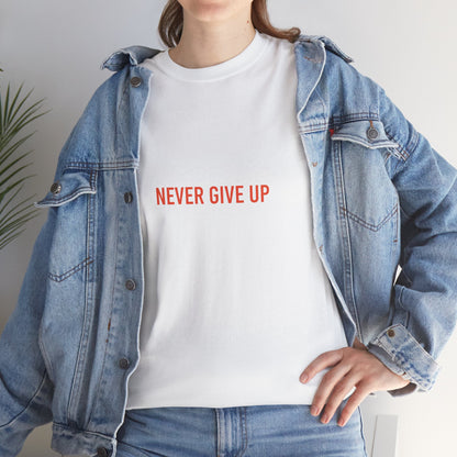 Never Give Up Daruma T-Shirt — Inspirational Japanese Lucky Doll Tee Printify