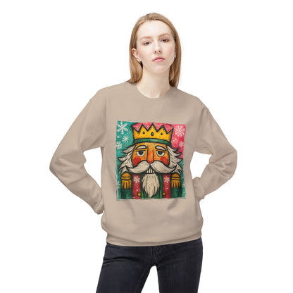 Nutcracker King Sweatshirt — Vintage Holiday Crewneck Printify