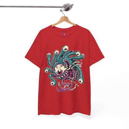 Eye Monster Graphic Tee — Retro Horror Tentacle Skull Shirt Printify