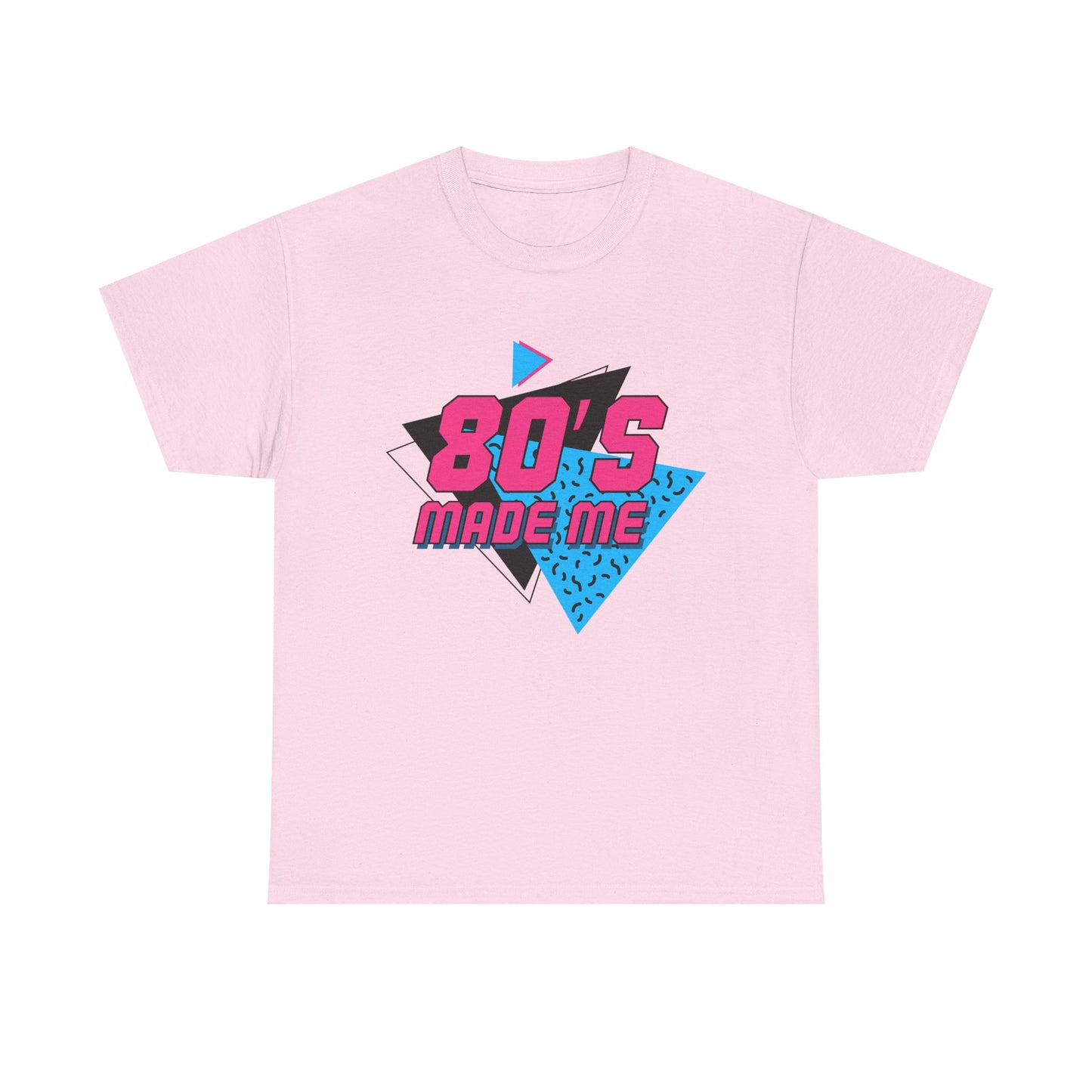 80's Made Me T-Shirt — Retro 1980s Neon Vintage Graphic Tee Printify