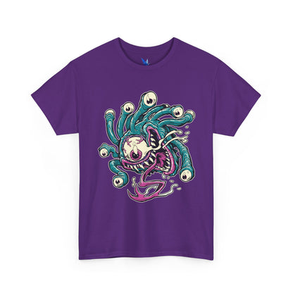 Eye Monster Graphic Tee — Retro Horror Tentacle Skull Shirt Printify