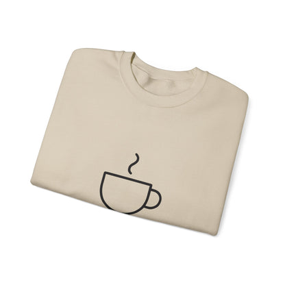 Coffee Crewneck Sweatshirt — "You're Brew-tiful" Minimalist Coffee Lover Gift Printify