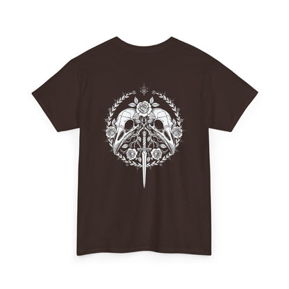 Gothic Kingdom T-Shirt — Raven Skull & Dagger Vintage Gothic Tee Printify