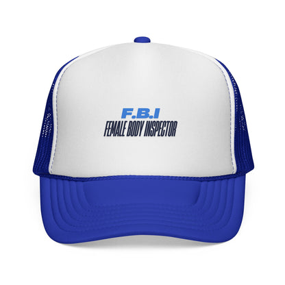 Trucker Cap — FBI (Female body inspector) Vintage Patch Hat Printify