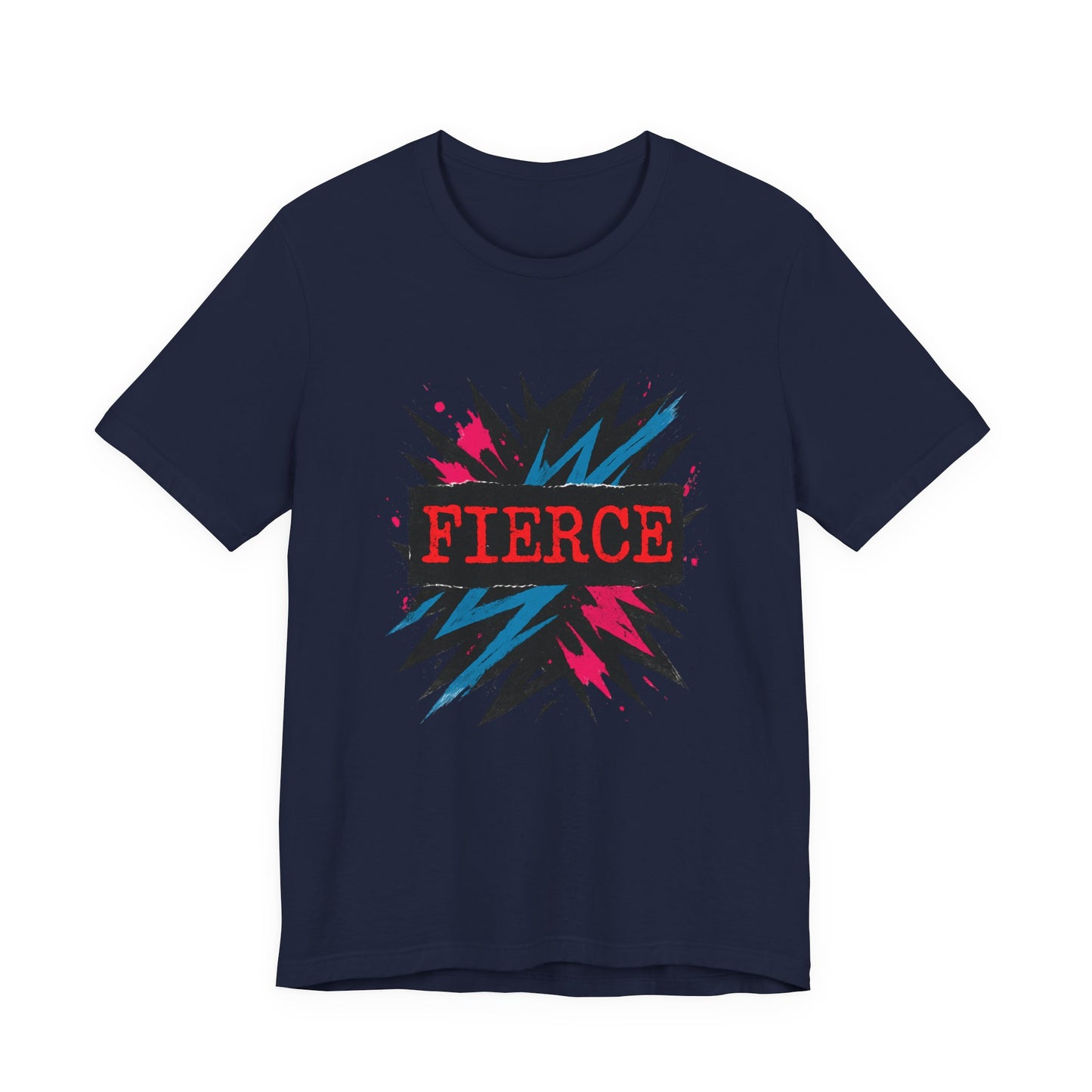 Fierce Graphic Tee — Bold Lightning Burst Design T-Shirt Printify