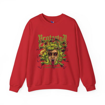 Medusa Graphic Sweatshirt — 'Protestor' Horror Myth Printify