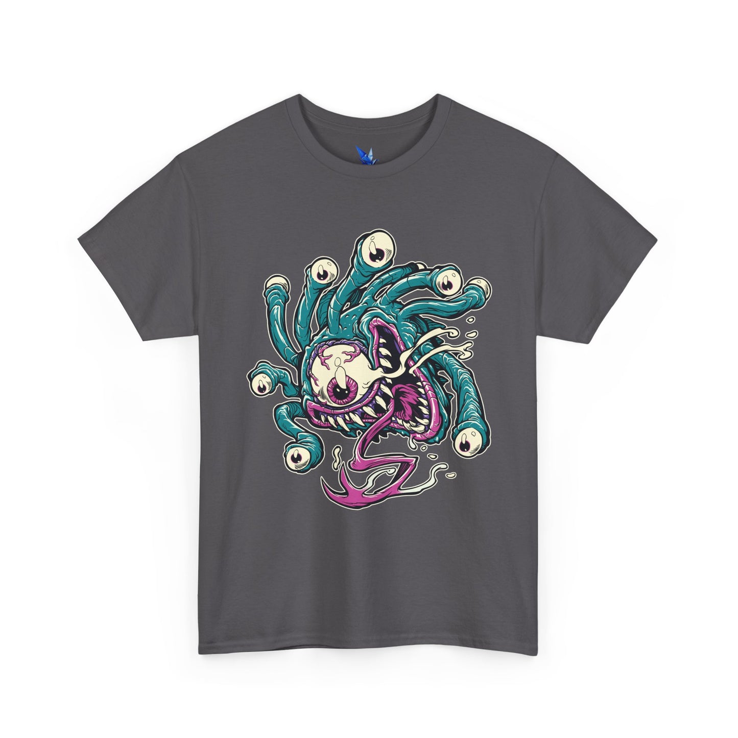 Eye Monster Graphic Tee — Retro Horror Tentacle Skull Shirt Printify