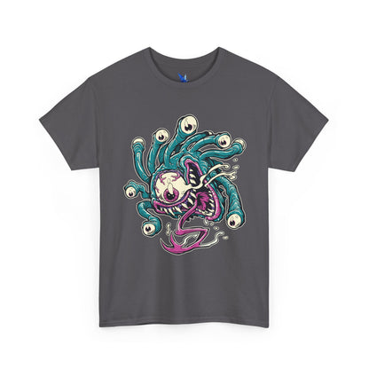 Eye Monster Graphic Tee — Retro Horror Tentacle Skull Shirt Printify