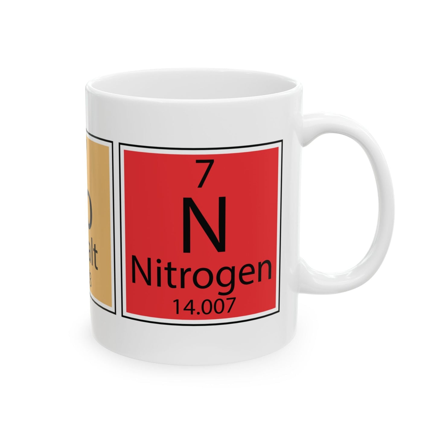 Periodic Table Chemistry Mug — Cobalt (Co) Element Coffee Cup, Science Teacher Gift Printify