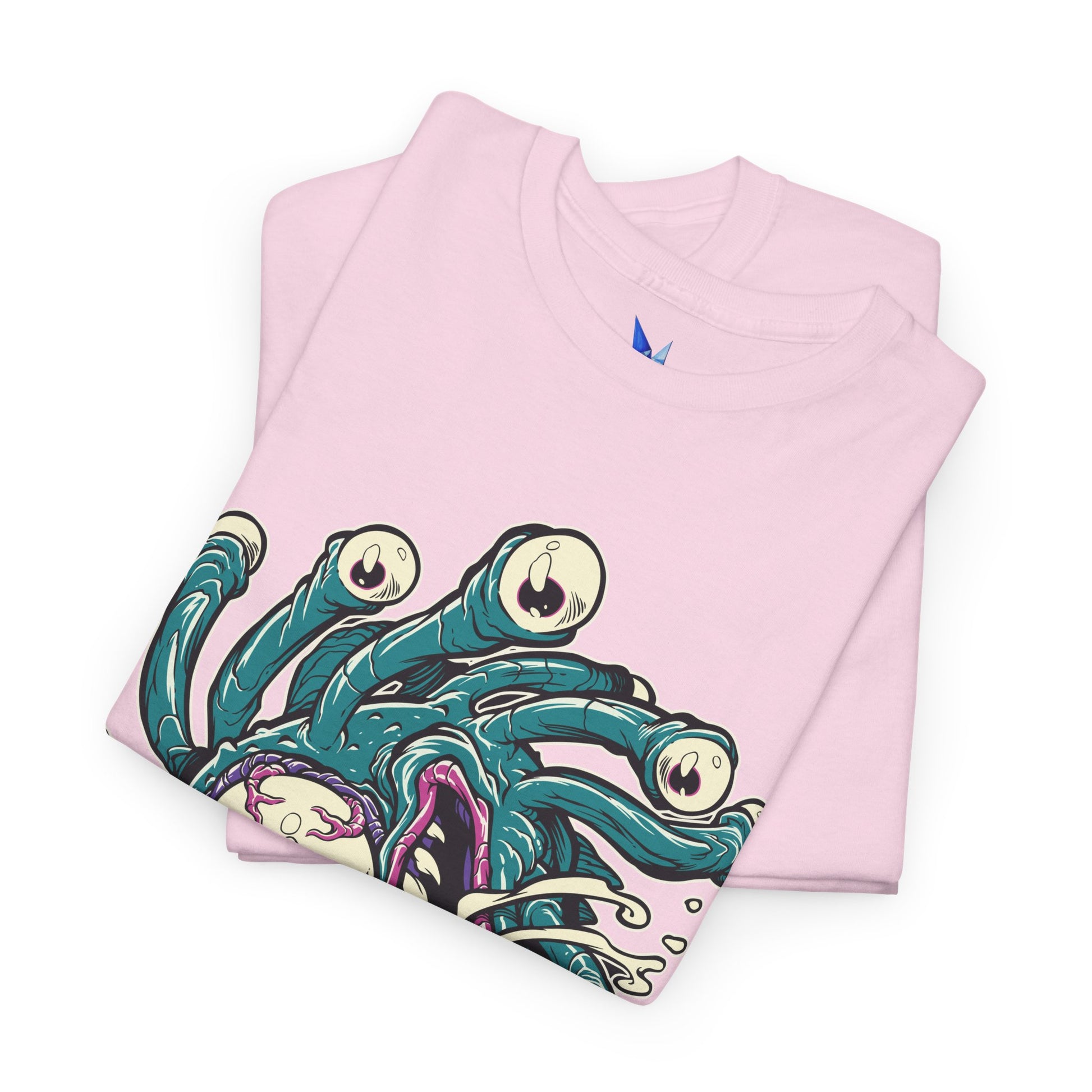 Eye Monster Graphic Tee — Retro Horror Tentacle Skull Shirt Printify