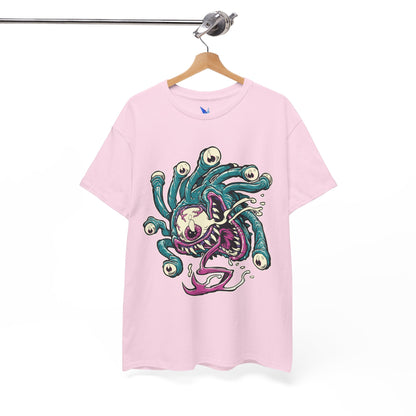 Eye Monster Graphic Tee — Retro Horror Tentacle Skull Shirt Printify