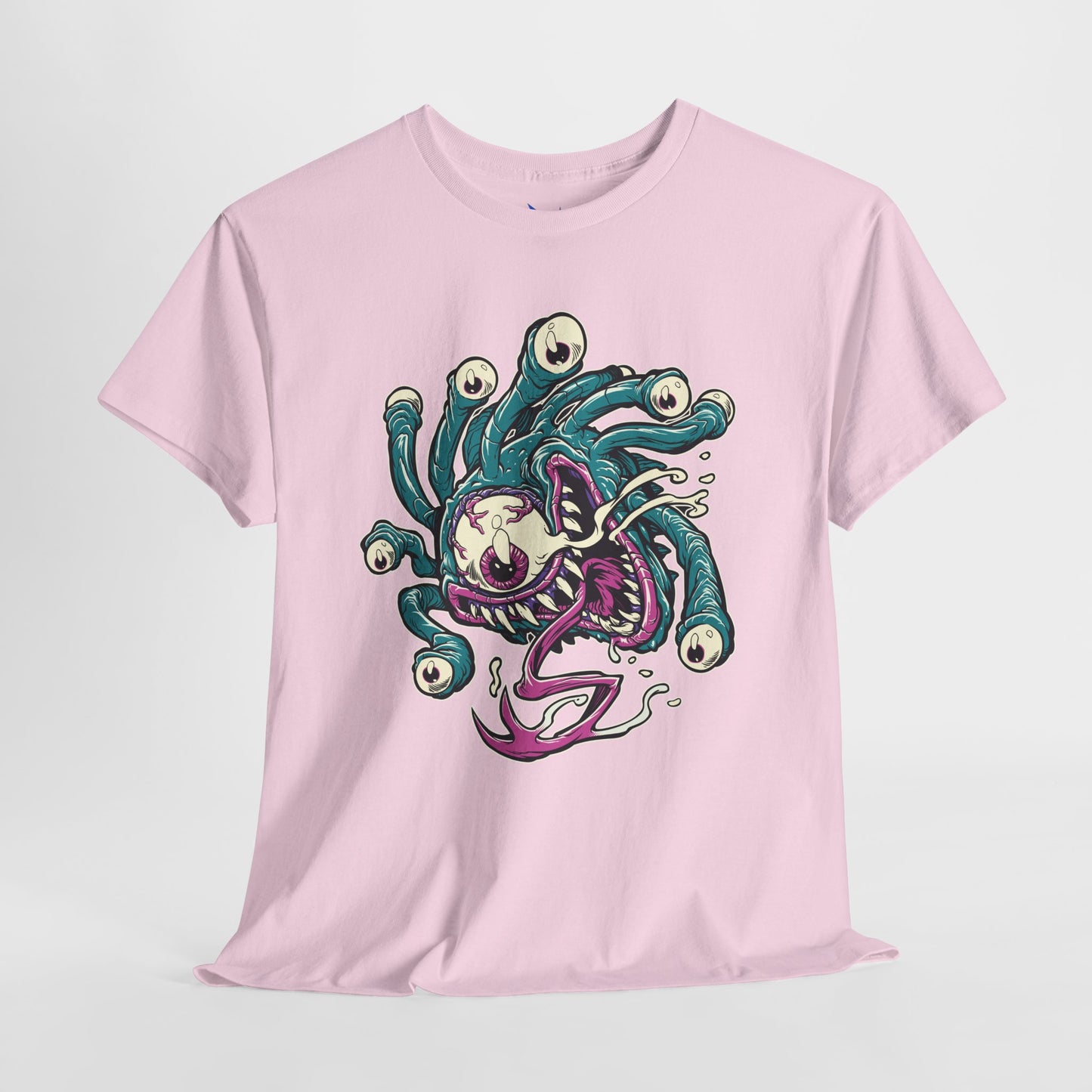 Eye Monster Graphic Tee — Retro Horror Tentacle Skull Shirt Printify