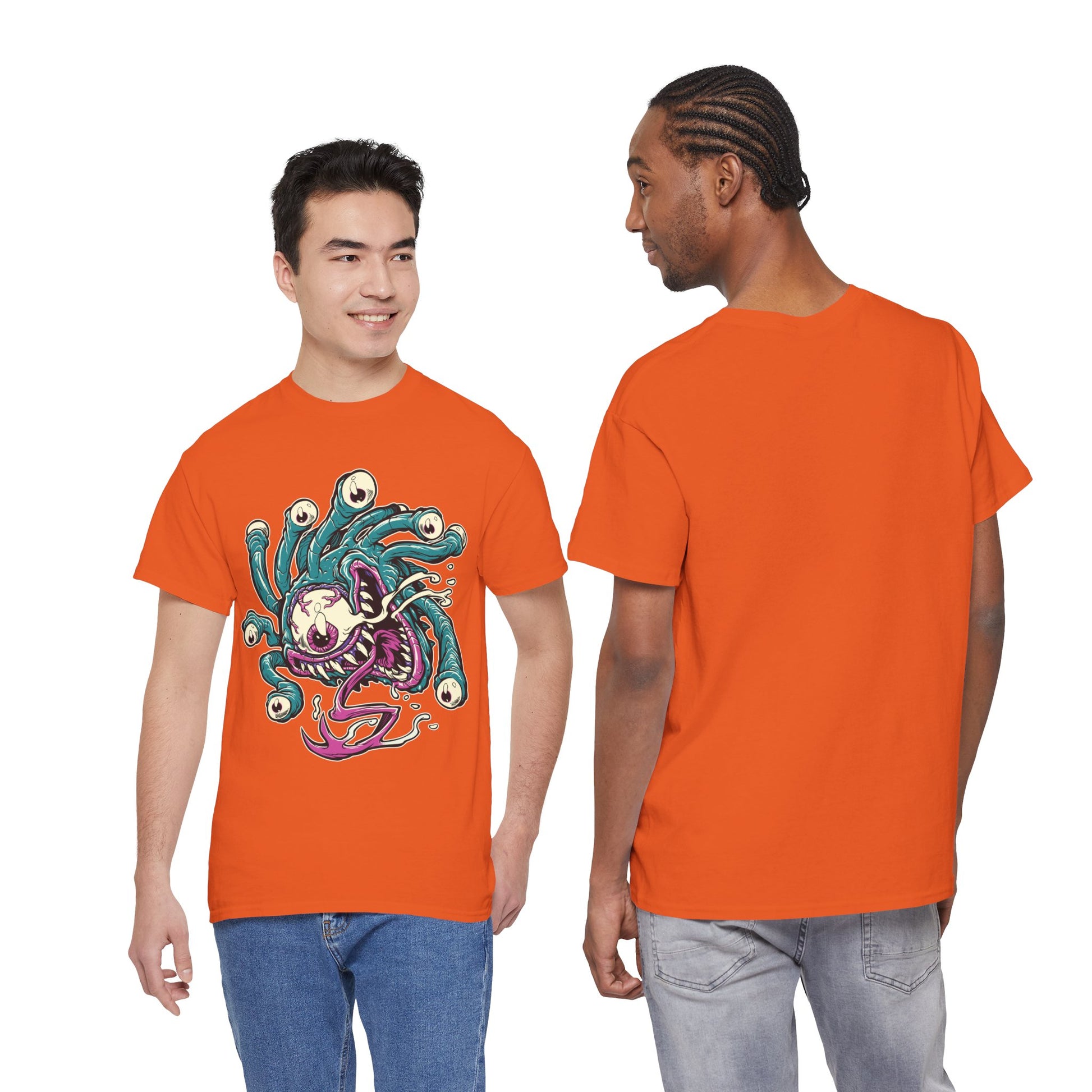 Eye Monster Graphic Tee — Retro Horror Tentacle Skull Shirt Printify