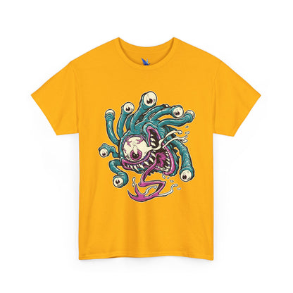 Eye Monster Graphic Tee — Retro Horror Tentacle Skull Shirt Printify