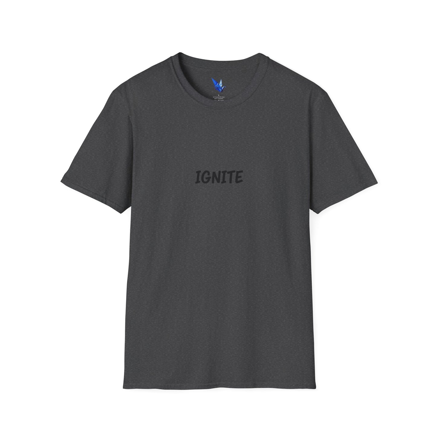 Ignite Skull T-Shirt — 'Ignite' Text & Flaming Skull 'LIT' Graphic Printify