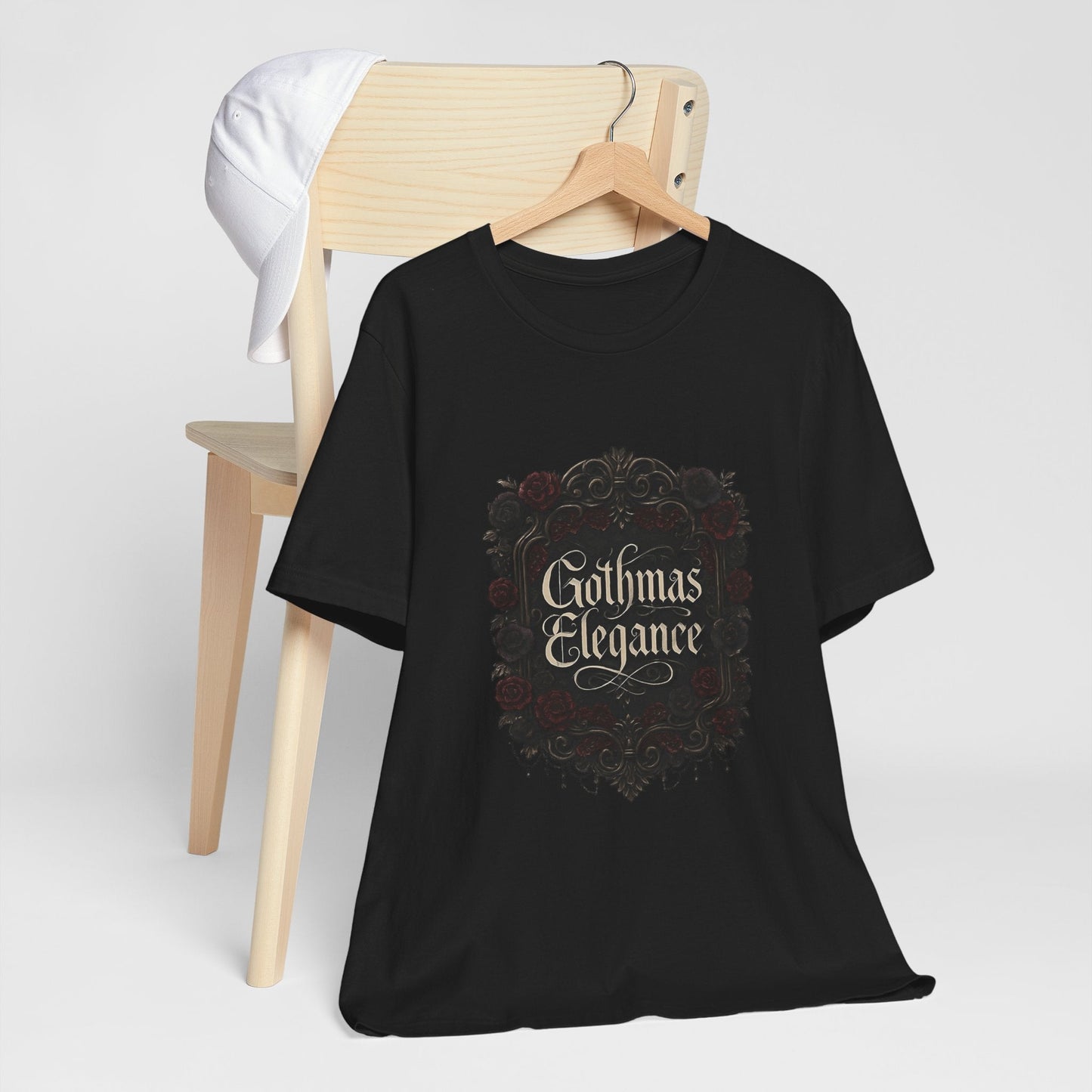 Gothmas Elegance T-Shirt — Gothic Christmas Holiday Tee Printify