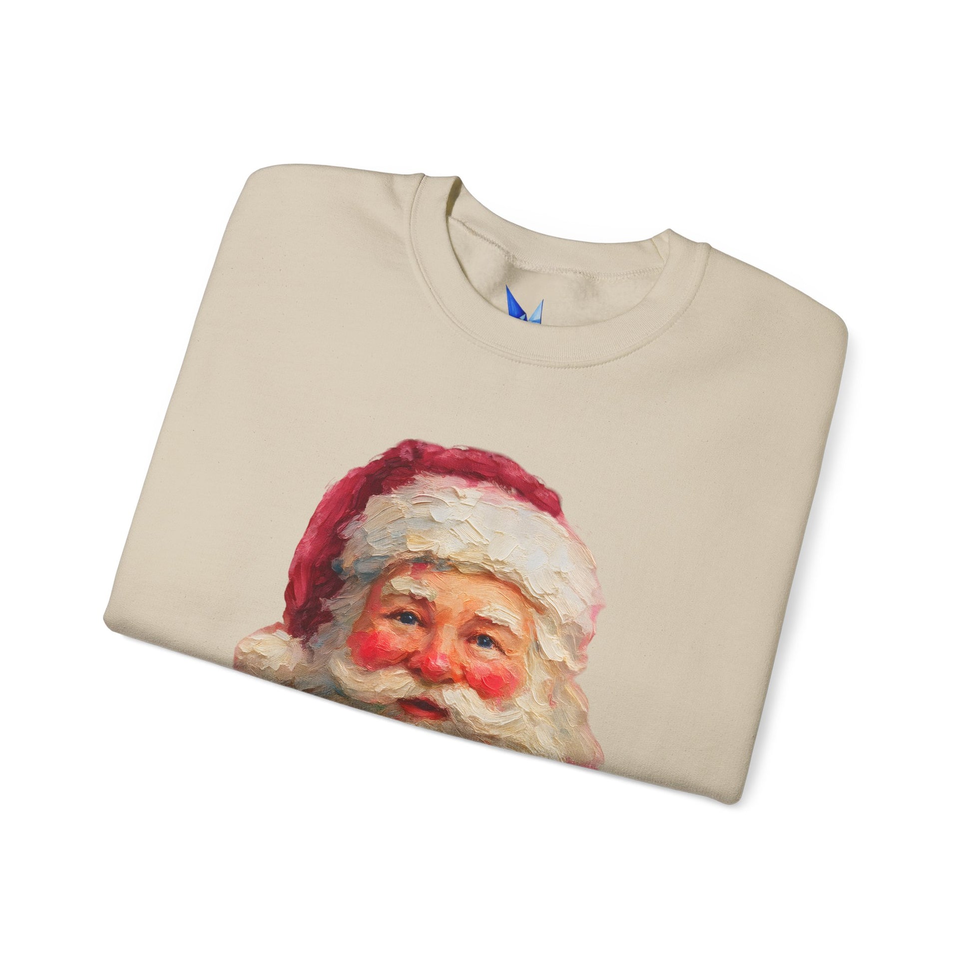 Santa Claus Vintage Portrait Crewneck Sweatshirt Printify