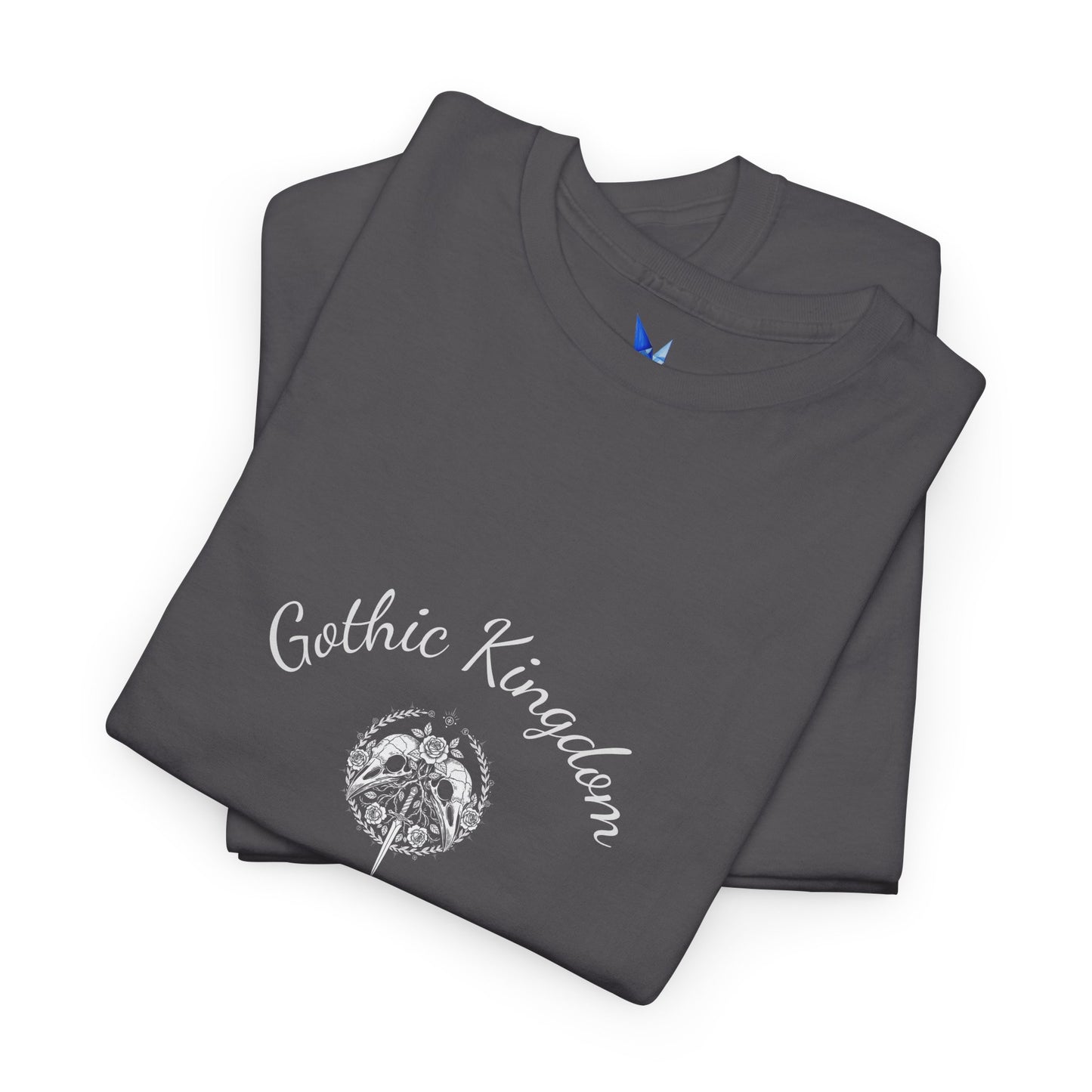 Gothic Kingdom T-Shirt — Raven Skull & Dagger Vintage Gothic Tee Printify