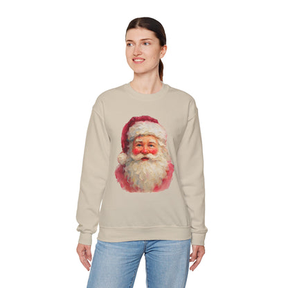 Santa Claus Vintage Portrait Crewneck Sweatshirt Printify
