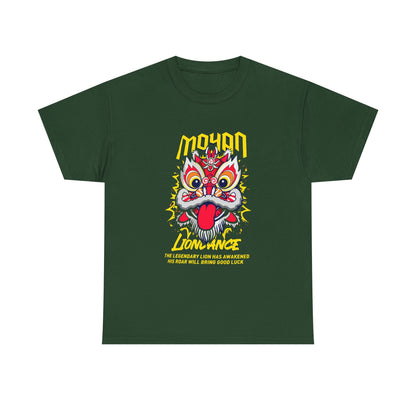 Lion Dance T-Shirt — 'Moyan' Colorful Chinese Lion Mask Graphic Tee Printify