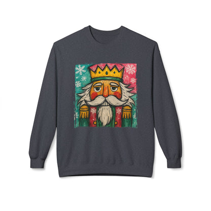 Nutcracker King Sweatshirt — Vintage Holiday Crewneck Printify