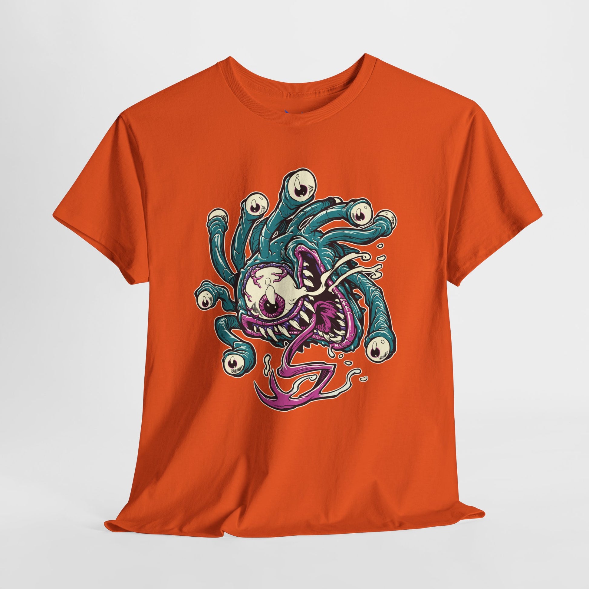 Eye Monster Graphic Tee — Retro Horror Tentacle Skull Shirt Printify