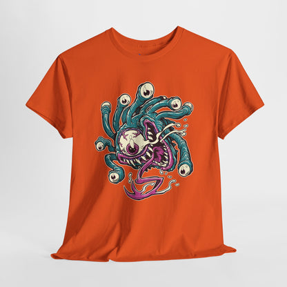 Eye Monster Graphic Tee — Retro Horror Tentacle Skull Shirt Printify