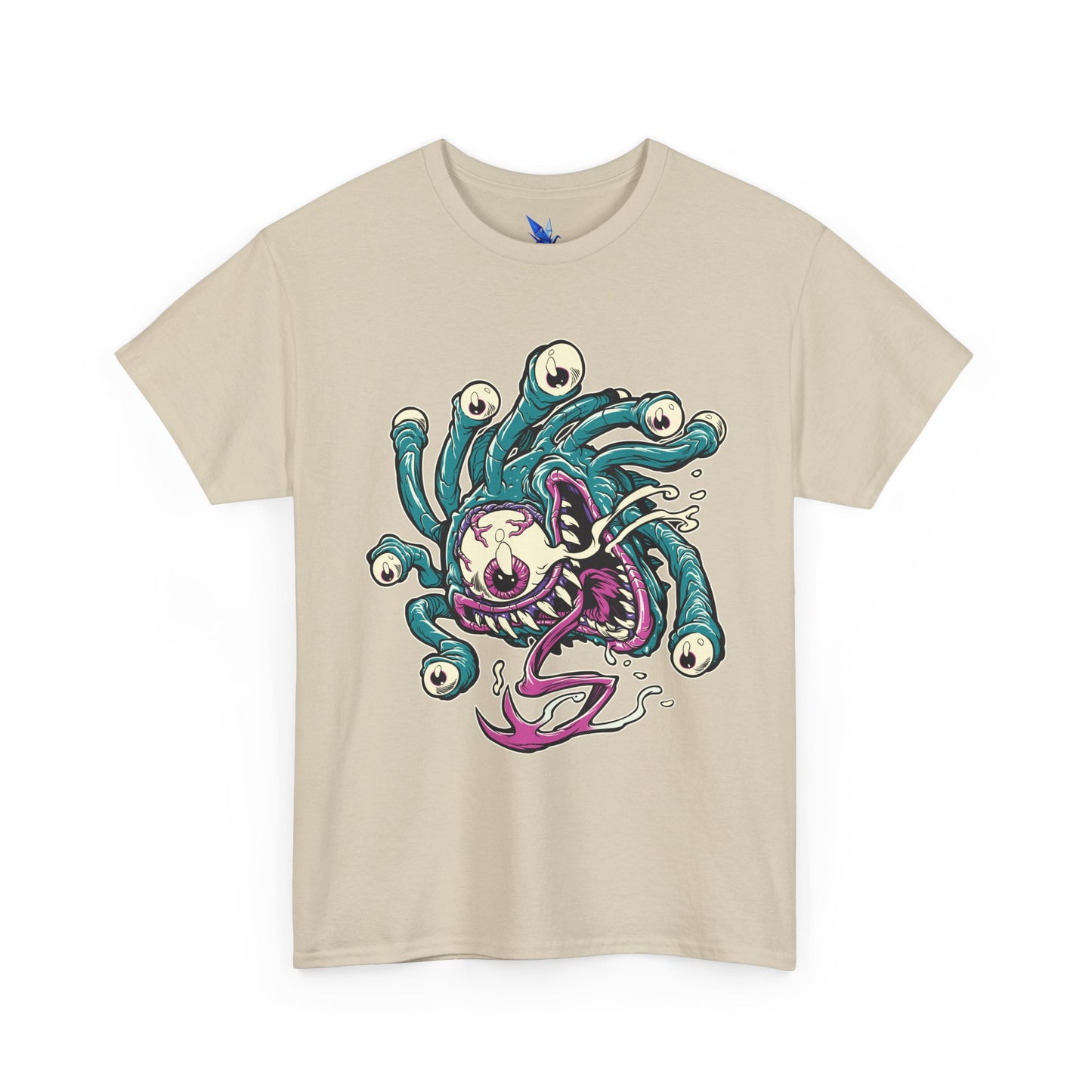 Eye Monster Graphic Tee — Retro Horror Tentacle Skull Shirt Printify