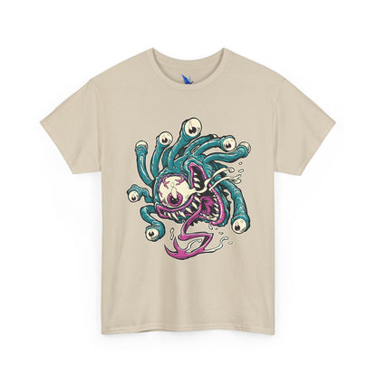 Eye Monster Graphic Tee — Retro Horror Tentacle Skull Shirt Printify