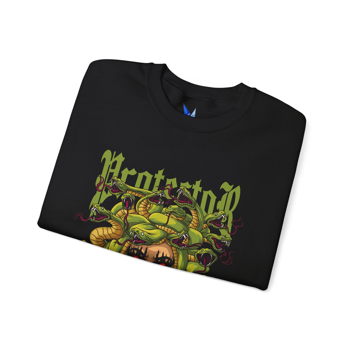 Medusa Graphic Sweatshirt — 'Protestor' Horror Myth Printify