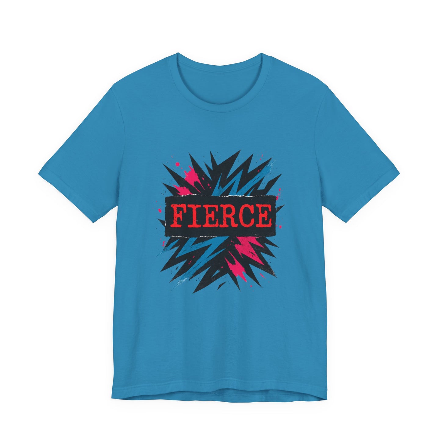 Fierce Graphic Tee — Bold Lightning Burst Design T-Shirt Printify