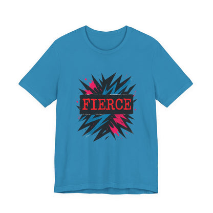 Fierce Graphic Tee — Bold Lightning Burst Design T-Shirt Printify