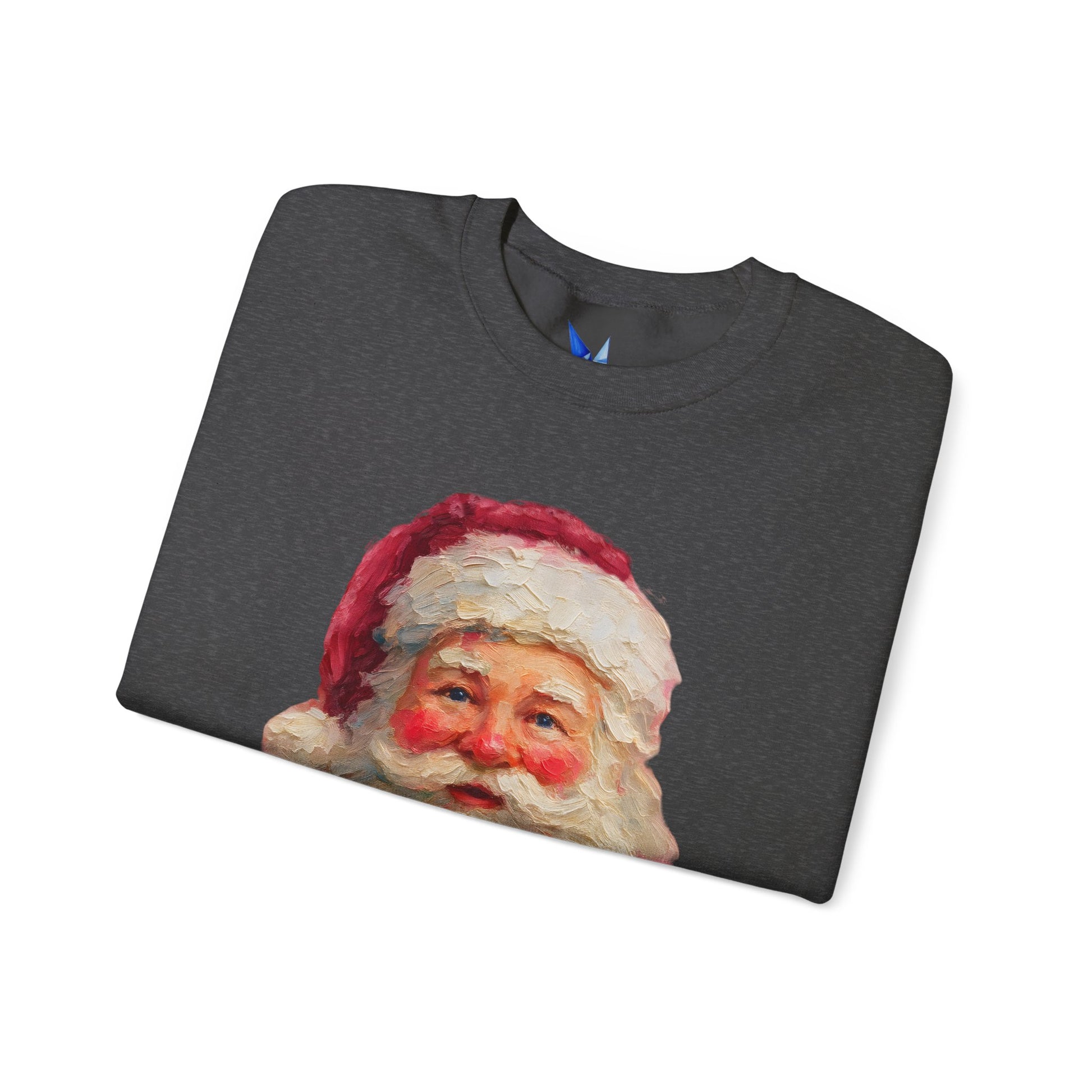 Santa Claus Vintage Portrait Crewneck Sweatshirt Printify