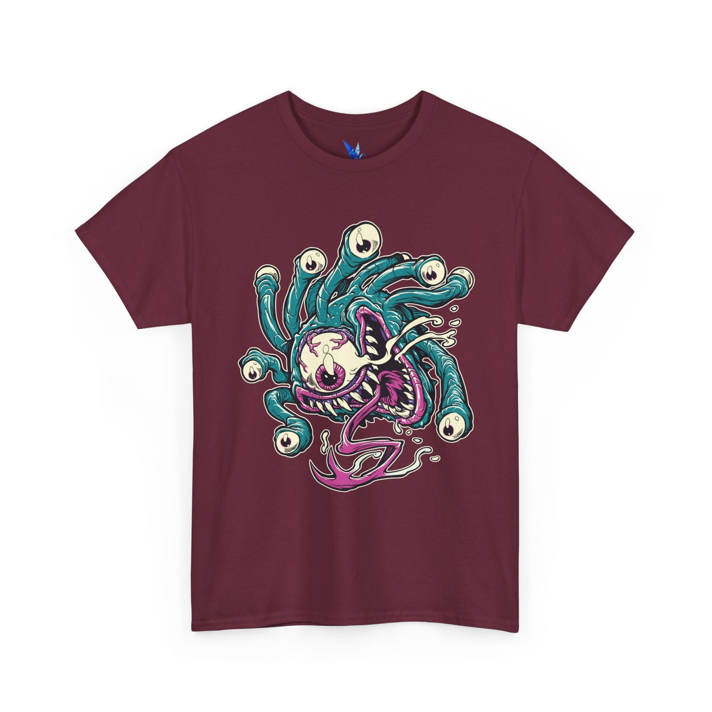 Eye Monster Graphic Tee — Retro Horror Tentacle Skull Shirt Printify