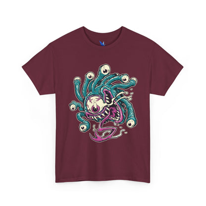 Eye Monster Graphic Tee — Retro Horror Tentacle Skull Shirt Printify