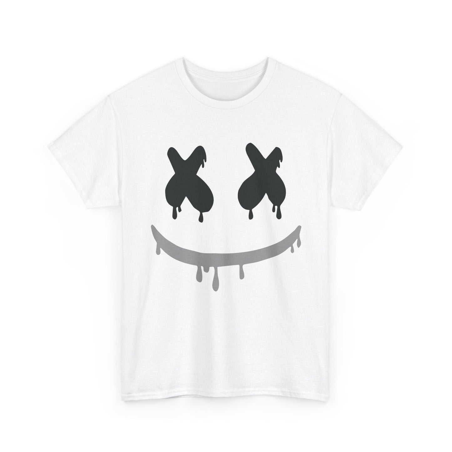 Drip Smile Tee — Grunge X-Eyes Graphic T-Shirt Printify