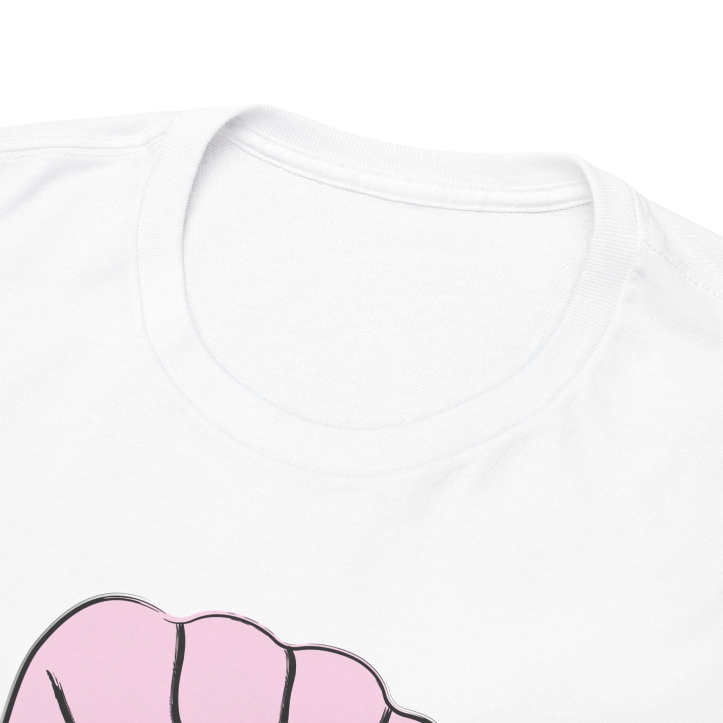 Girl Power T-Shirt — Feminist Raised Fist Tee (Pink Nail Design) Printify