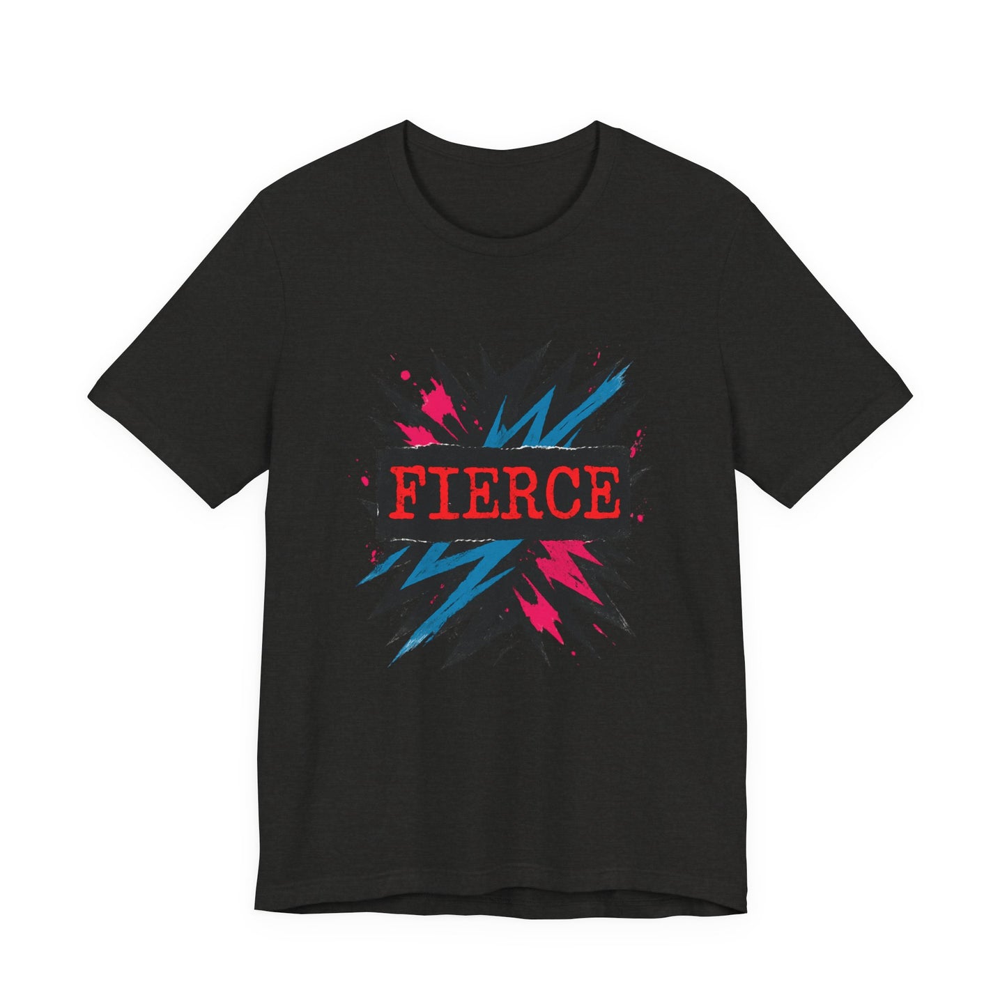 Fierce Graphic Tee — Bold Lightning Burst Design T-Shirt Printify