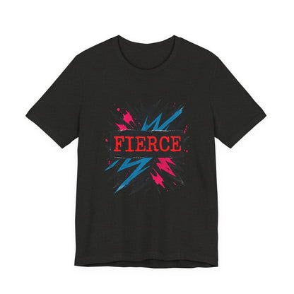 Fierce Graphic Tee — Bold Lightning Burst Design T-Shirt Printify