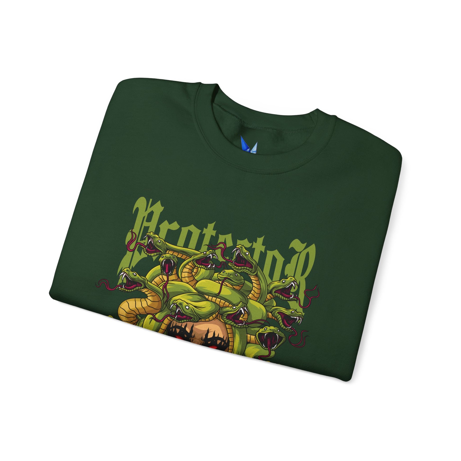 Medusa Graphic Sweatshirt — 'Protestor' Horror Myth Printify