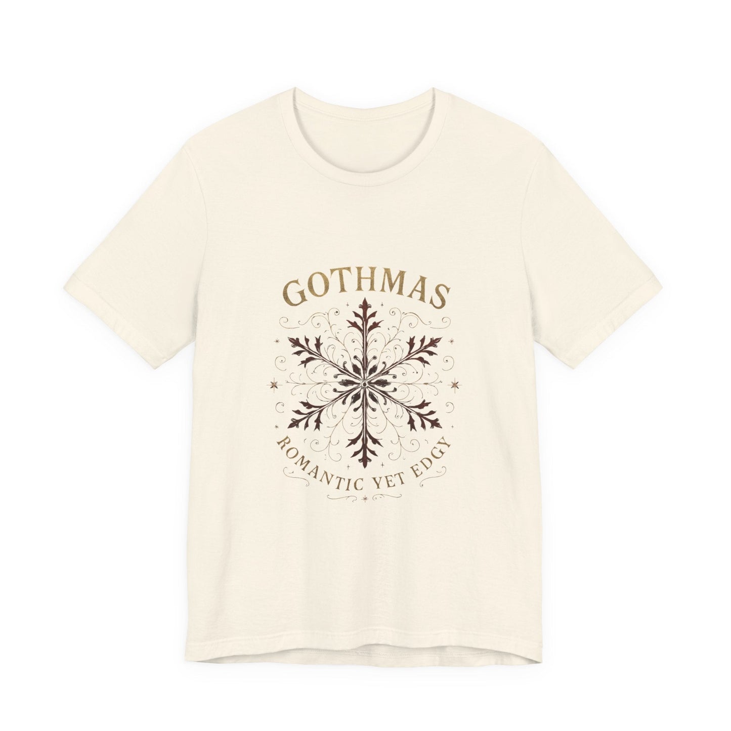 Gothmas Snowflake Tee — 'GOTHMAS Romantic Yet Edgy' Gothic Holiday T-Shirt Printify