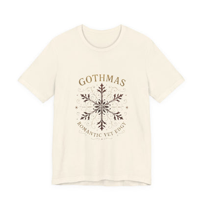 Gothmas Snowflake Tee — 'GOTHMAS Romantic Yet Edgy' Gothic Holiday T-Shirt Printify
